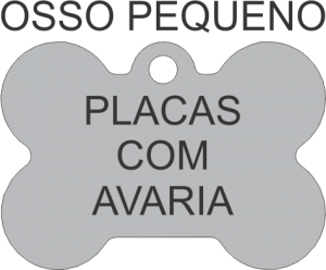 PACOTE DE PLACAS OSSO PEQUENO VARIADO COM AVARIA - (QTD: 100)